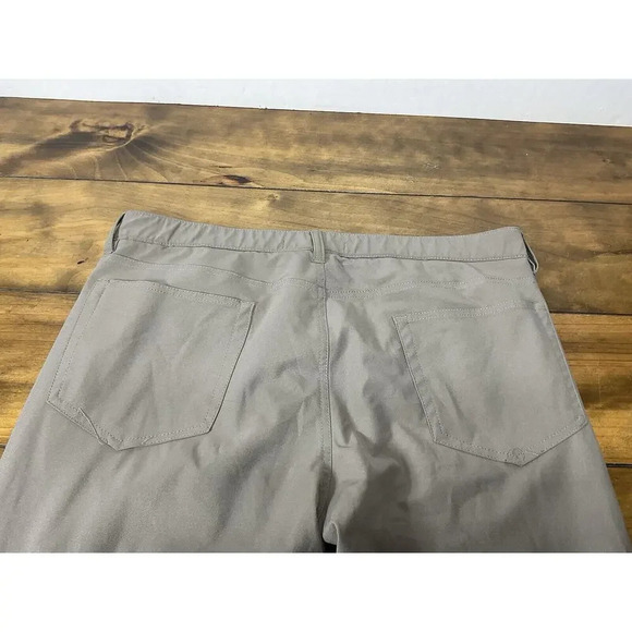 Tailor Vintage Canaan Slim Fit Pants Men's 38x32 Beige Performance Stretch - Picture 9 of 14